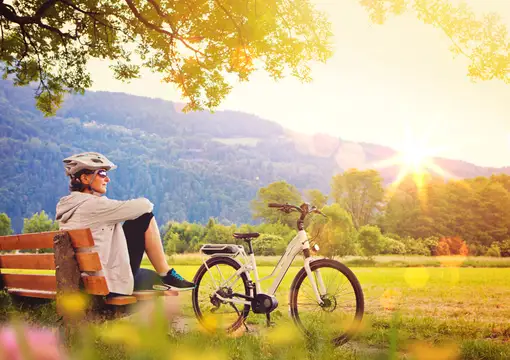 Gut ausgebautes Radwegenetz in herrlicher Natur