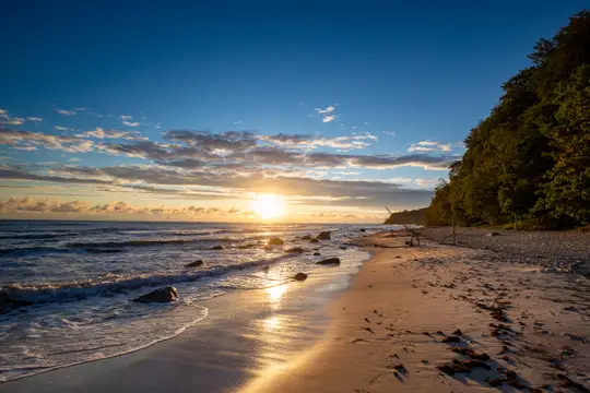 Sonnenaufgang am Ostseestrand