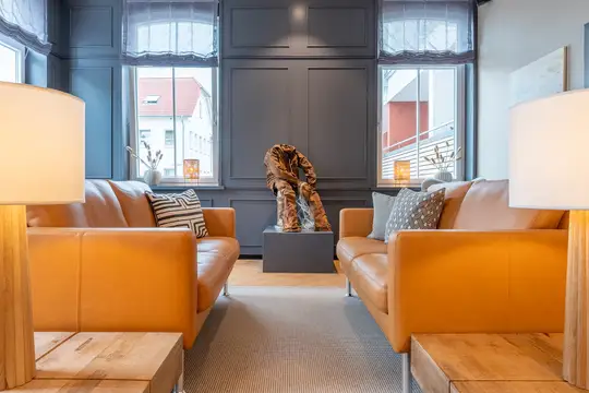 Die Lobby lädt zum Verweilen ein