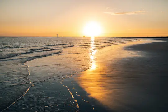 Sonnenuntergang auf Borkum