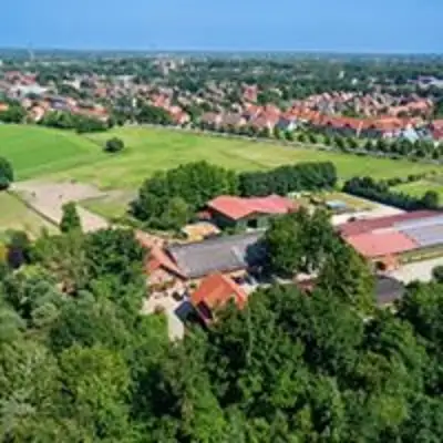 Familienhof Brüning in Meppen von oben