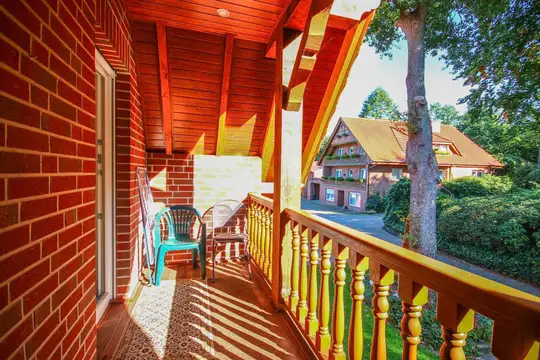 Familienhof Brüning in Meppen - Balkon Ferienwohnung