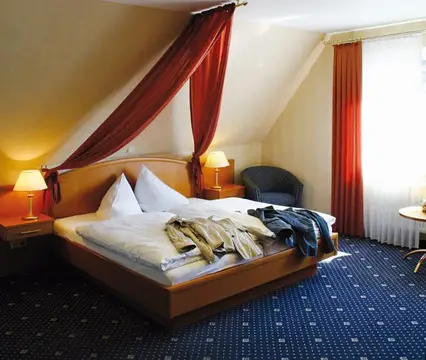 Blick in ein Doppelzimmer vom Hotel Zur Linde