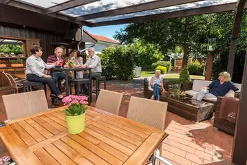 Blick auf die Terrasse