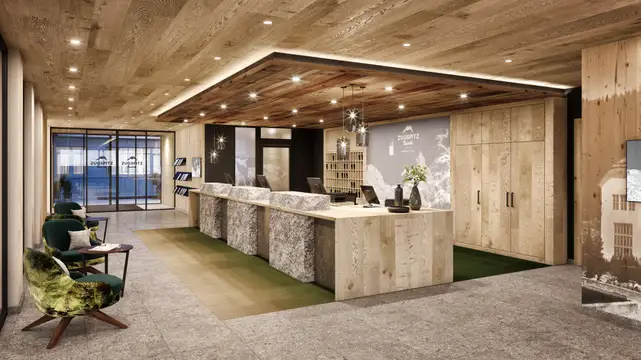 Rezeption des Zugspitz Resorts