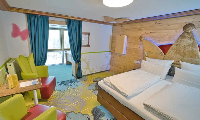 Schlafzimmer mit Ausblick