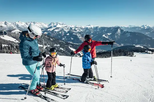 Skifahren am Hausberg Schmittenhöhe