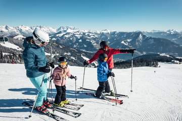 Skifahren am Hausberg Schmittenhöhe