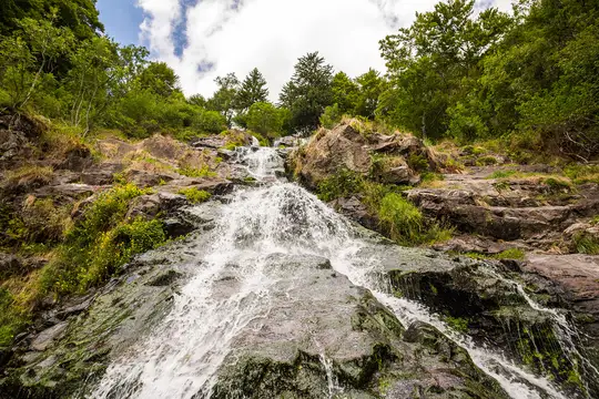 Blick auf den Todtnauer Wasserfall