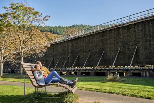 Gradierwerk mit Paar