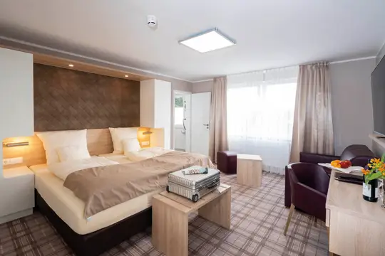 Komfortables Doppelzimmer im Hotel Tiek