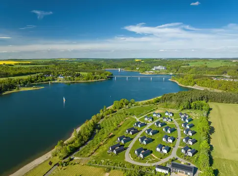 Lage der Chalets am Zeulenrodaer Meer