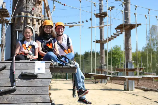 Hoch hinaus im Kletterpark