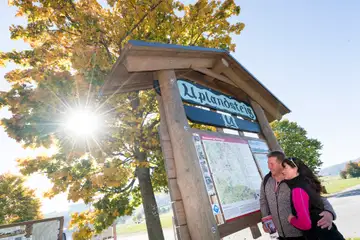 Wandertafel am Besucherzentrum