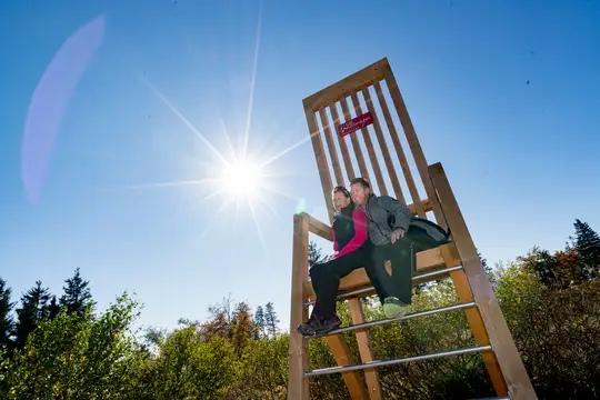 Großer Stuhl auf dem Ettelsberg
