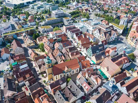 Aalener Altstadt von oben