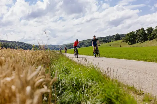 Radler auf der Laichinger Alb