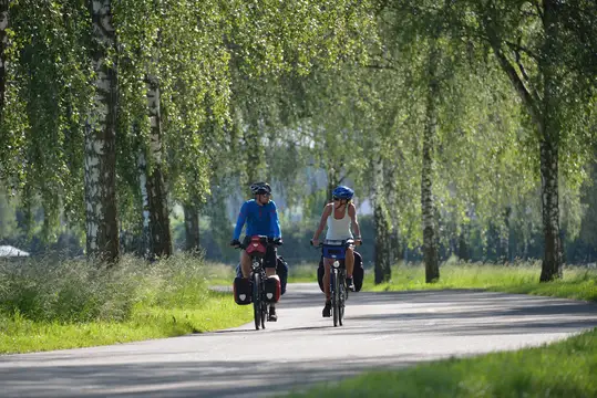 Tourenradler bei Munderkingen