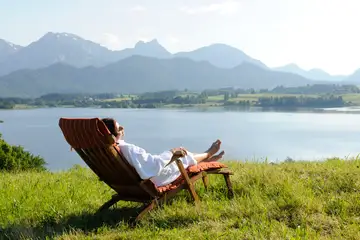 natürlich erholen über dem Hopfensee