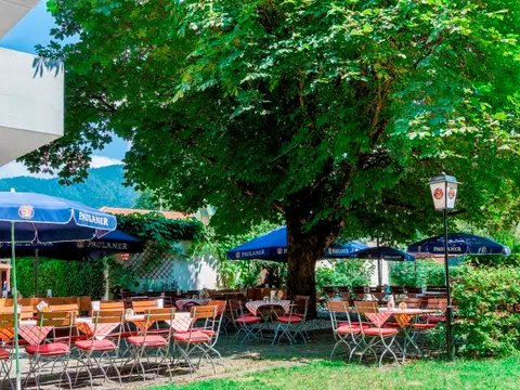 Biergarten des Hotels