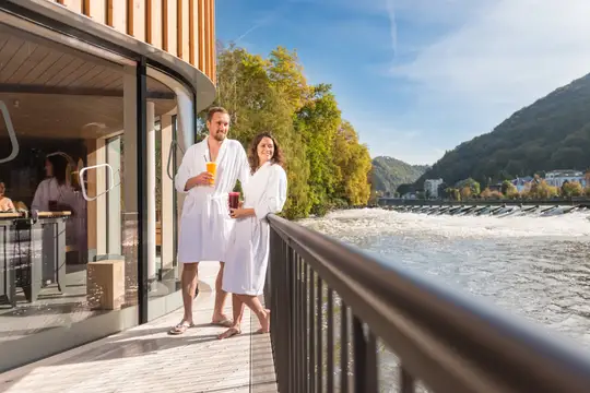 Fluss-Sauna der Emser Therme