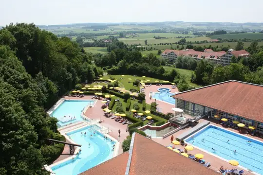 Die Wohlfühl-Therme aus der Vogelperspektive