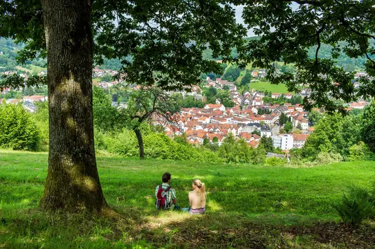 Wandern mit Blick auf Bad Orb