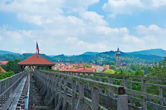 Gradierwerk mit Blick auf Allendorf
