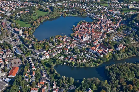 Bad Waldsee aus der Vogelperspektive