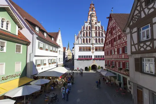 Der Rathausplatz in Bad Waldsee