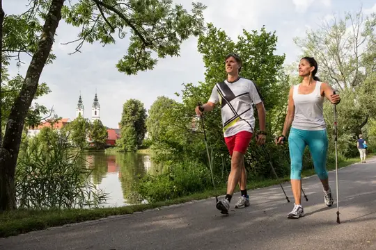 Nordic Walking am Stadtsee in Bad Waldsee