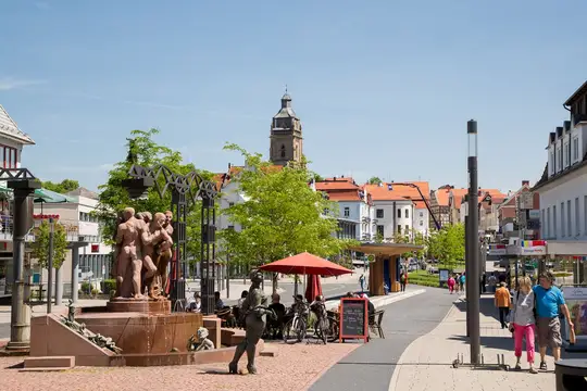 Kurschattenbrunnen auf der Brunnenallee