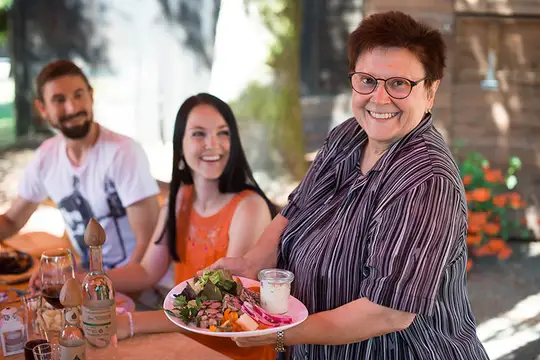 Leckeres Essen nach einer Wanderung in der Biosphäre Bliesgau