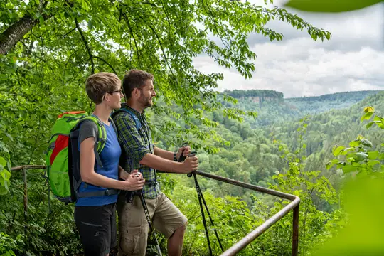 Tiefblick in die Wutachflühen