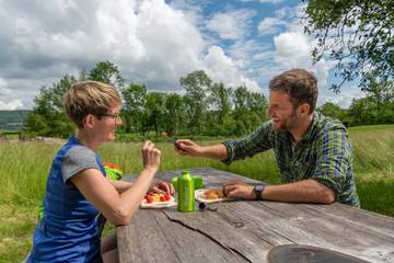 Vesperpause am Wanderparkplatz Wutachflühen