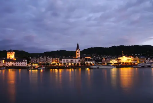 Abendstimmung Boppard Rheinpromenade