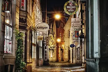 Das Schnoorviertel in Bremen