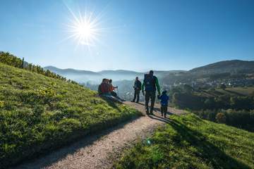 Wanderer oberhalb von Bühlertal