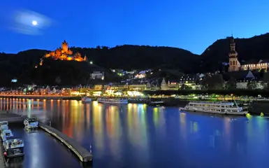 Abendbild von Cochem an der Mosel