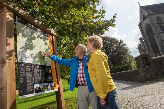 Infotafel im Bergischen Land