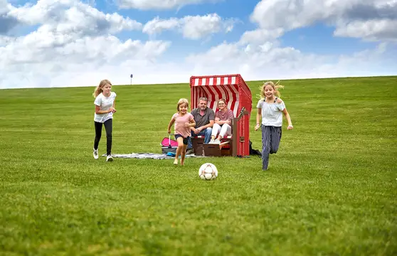 Lange Spaziergänge am Deich
