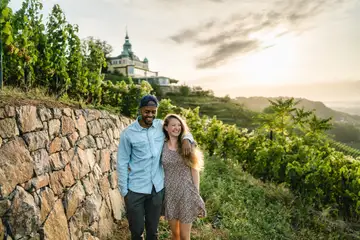 Spaziergang durch die Weinberge