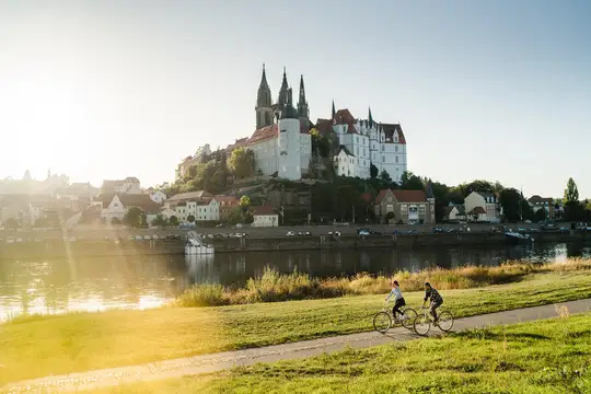 Fahrrad fahren Elbradweg in Meißen