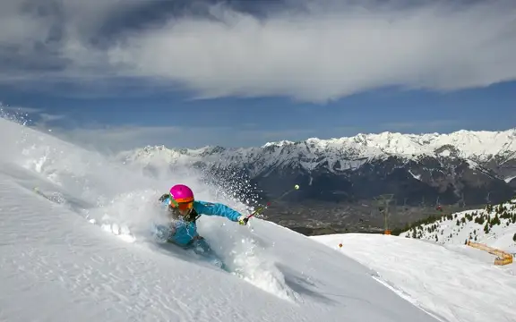 Skifahren Glungezer Chall