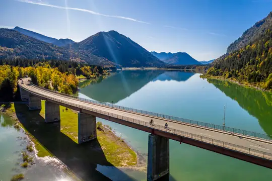 Radfahren, Sylvensteinbrücke