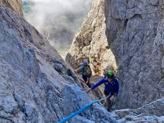 Durch die Südschlucht auf die Bischofsmütze