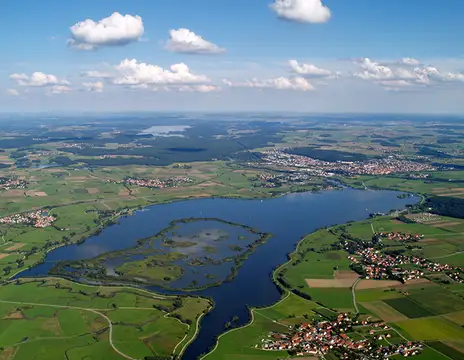 Der Altmühlsee im Fränkischen Seenland