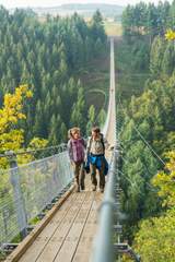 Deutschlands längste Hängeseilbrücke Geierley im Hunsrück