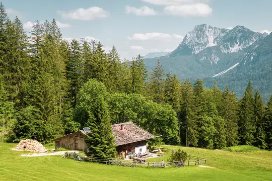 Gemütliche Wander- und Radlerrast
