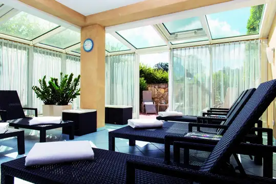 Kleine Strandburg Sauna Ruheraum